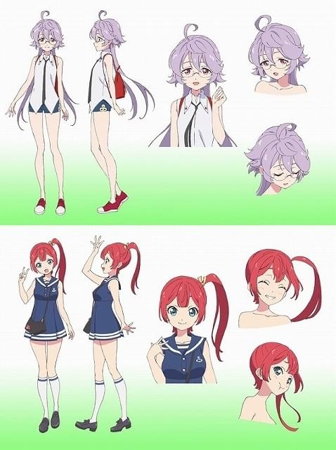 主人公エスカ(上)とクロンの設定画