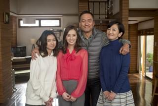 主演の渡辺謙と娘役の北川景子、 二階堂ふみ、元妻役の麻生祐未「セカンドバージン」